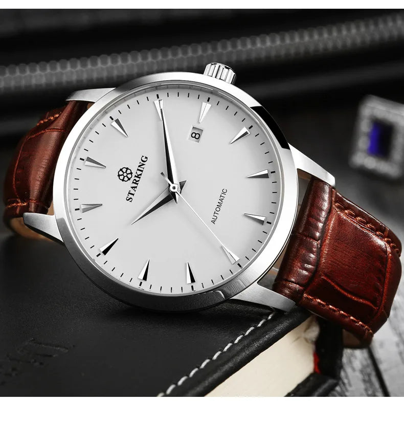 Men's Automatic Self-Winging Watch  Classic Series 40mm Dial with Mechanical Movement Sapphire Mirror Day Function 5ATM