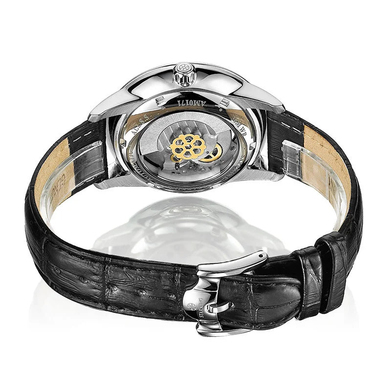 Men's Automatic Self-Winging Watch  Classic Series 40mm Dial with Mechanical Movement Sapphire Mirror Day Function 5ATM